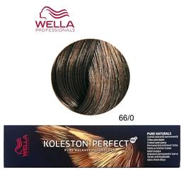 Vopsea Crema Permanenta – Wella Professionals Koleston Perfect ME+ Pure Naturals, nuanta 66/0 Blond Inchis Intens la cel mai bun pret