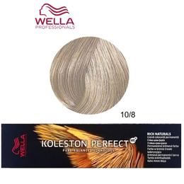 Vopsea Crema Permanenta – Wella Professionals Koleston Perfect ME+ Rich Naturals, nuanta 10/8 Blond Luminos Deschis Albastrui la cel mai bun pret