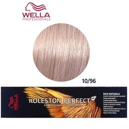 Vopsea Crema Permanenta – Wella Professionals Koleston Perfect ME+ Rich Naturals, nuanta 10/96 Blond Luminos Deschis Perlat Violet la cel mai bun pret