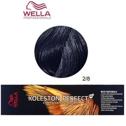 Vopsea Crema Permanenta – Wella Professionals Koleston Perfect ME+ Rich Naturals, nuanta 2/8 Negru Albastrui la cel mai bun pret