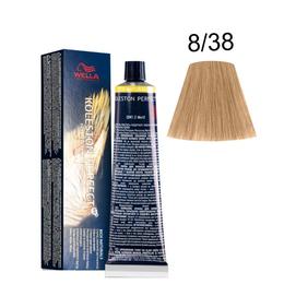 Vopsea Crema Permanenta – Wella Professionals Koleston Perfect ME+ Rich Naturals, nuanta 8/38 Blond Deschis Auriu Albastrui la cel mai bun pret