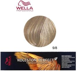 Vopsea Crema Permanenta – Wella Professionals Koleston Perfect ME+ Rich Naturals, nuanta 9/8 Blond Luminos Albastrui la cel mai bun pret