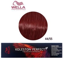 Vopsea Crema Permanenta – Wella Professionals Koleston Perfect ME+ Vibrant Reds, nuanta 44/55 Castaniu Mediu Intens Mahon Intens la cel mai bun pret