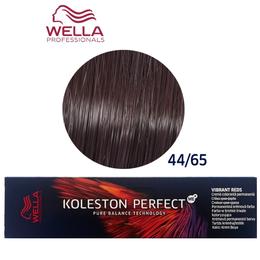 Vopsea Crema Permanenta – Wella Professionals Koleston Perfect ME+ Vibrant Reds, nuanta 44/65 Castaniu Mediu Intens Violet Mahon la cel mai bun pret