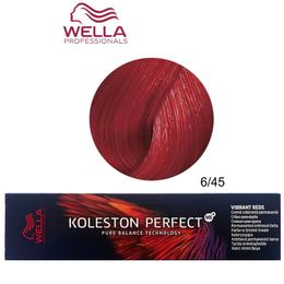 Vopsea Crema Permanenta – Wella Professionals Koleston Perfect ME+ Vibrant Reds, nuanta 6/45 Blond Inchis Intens Rosu Mahon la cel mai bun pret