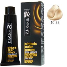 Vopsea Crema fara Amoniac – Black Professional Line Sintesis Color Cream Ammonia Free, nuanta 10.33 Ultra Light Wheat, 100ml la cel mai bun pret