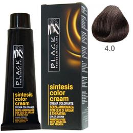 Vopsea Crema fara Amoniac – Black Professional Line Sintesis Color Cream Ammonia Free, nuanta 4.0 Medium Brown, 100ml la cel mai bun pret