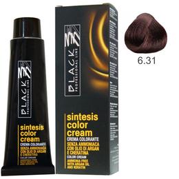 Vopsea Crema fara Amoniac – Black Professional Line Sintesis Color Cream Ammonia Free, nuanta 6.31 Havana Brown, 100ml la cel mai bun pret