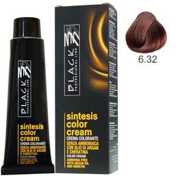 Vopsea Crema fara Amoniac – Black Professional Line Sintesis Color Cream Ammonia Free, nuanta 6.32 Tea, 100ml la cel mai bun pret