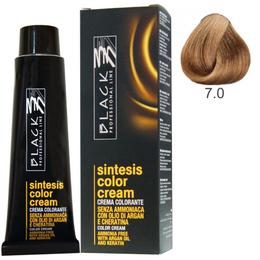 Vopsea Crema fara Amoniac – Black Professional Line Sintesis Color Cream Ammonia Free, nuanta 7.0 Medium Blond, 100ml la cel mai bun pret