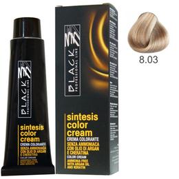 Vopsea Crema fara Amoniac – Black Professional Line Sintesis Color Cream Ammonia Free, nuanta 8.03 Honey, 100ml la cel mai bun pret