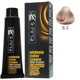 Vopsea Crema fara Amoniac – Black Professional Line Sintesis Color Cream Ammonia Free, nuanta 8.3 Light Golden Blond, 100ml la cel mai bun pret