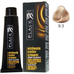 Vopsea Crema fara Amoniac – Black Professional Line Sintesis Color Cream Ammonia Free, nuanta 9.3 Ultra Light Golden Blond, 100ml la cel mai bun pret