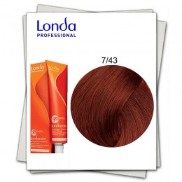 Vopsea Fara Amoniac – Londa Professional nuanta 7/43 blond mediu cupru auriu la cel mai bun pret