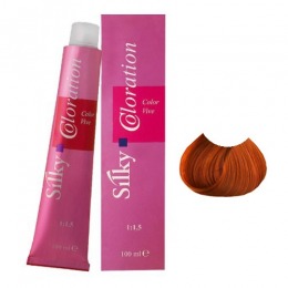 Vopsea Permanenta – Blond Aramiu Intens – Silky Coloration Cream nuanta 77.44 Copper Intense Blonde la cel mai bun pret