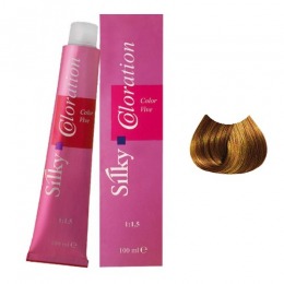 Vopsea Permanenta – Blond Auriu – Silky Coloration Cream nuanta 7.3 Golden Blonde la cel mai bun pret