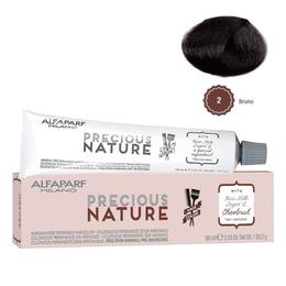 Vopsea Permanenta Fara Amoniac – Alfaparf Milano Precious Nature Ammonia-Free Permanent Hair Color, nuanta 2 Bruno la cel mai bun pret