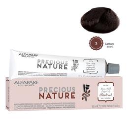 Vopsea Permanenta Fara Amoniac – Alfaparf Milano Precious Nature Ammonia-Free Permanent Hair Color, nuanta 3 Castano Scuro la cel mai bun pret