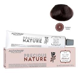 Vopsea Permanenta Fara Amoniac – Alfaparf Milano Precious Nature Ammonia-Free Permanent Hair Color, nuanta 4 Castano Medio la cel mai bun pret