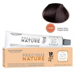 Vopsea Permanenta Fara Amoniac – Alfaparf Milano Precious Nature Ammonia-Free Permanent Hair Color, nuanta 5.53 Castano Chiaro Mogano Dorato la cel mai bun pret