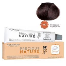 Vopsea Permanenta Fara Amoniac – Alfaparf Milano Precious Nature Ammonia-Free Permanent Hair Color, nuanta 6.53 Biondo Scuro Mogano Dorato la cel mai bun pret