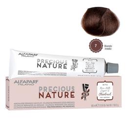 Vopsea Permanenta Fara Amoniac – Alfaparf Milano Precious Nature Ammonia-Free Permanent Hair Color, nuanta 7 Biondo Medio la cel mai bun pret