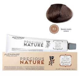 Vopsea Permanenta Fara Amoniac – Alfaparf Milano Precious Nature Ammonia-Free Permanent Hair Color, nuanta 7.1 Biondo Medio Cenere la cel mai bun pret