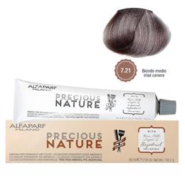 Vopsea Permanenta Fara Amoniac – Alfaparf Milano Precious Nature Ammonia-Free Permanent Hair Color, nuanta 7.21 Biondo Medio Irise Cenere la cel mai bun pret