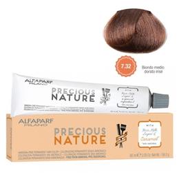 Vopsea Permanenta Fara Amoniac – Alfaparf Milano Precious Nature Ammonia-Free Permanent Hair Color, nuanta 7.32 Biondo Medio Dorato Irise la cel mai bun pret