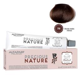 Vopsea Permanenta Fara Amoniac – Alfaparf Milano Precious Nature Ammonia-Free Permanent Hair Color, nuanta 7NI Biondo Medio Intenso la cel mai bun pret