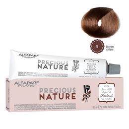 Vopsea Permanenta Fara Amoniac – Alfaparf Milano Precious Nature Ammonia-Free Permanent Hair Color, nuanta 8 Biondo Chiaro la cel mai bun pret