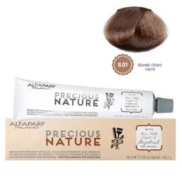 Vopsea Permanenta Fara Amoniac – Alfaparf Milano Precious Nature Ammonia-Free Permanent Hair Color, nuanta 8.01 Biondo Chiaro Nacre la cel mai bun pret