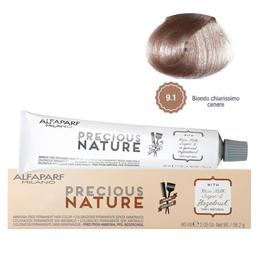 Vopsea Permanenta Fara Amoniac – Alfaparf Milano Precious Nature Ammonia-Free Permanent Hair Color, nuanta 9.1 Biondo Chiarissimo Cenere la cel mai bun pret