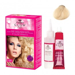 Vopsea Permanenta – Kallos Glow Long Lasting Cream Hair Colour Nuanta 120 Blond Luminos la cel mai bun pret