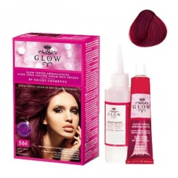 Vopsea Permanenta – Kallos Glow Long Lasting Cream Hair Colour Nuanta 566 Violet Roscat la cel mai bun pret