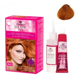 Vopsea Permanenta – Kallos Glow Long Lasting Cream Hair Colour Nuanta 843 Roscat Coral la cel mai bun pret