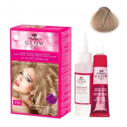 Vopsea Permanenta – Kallos Glow Long Lasting Cream Hair Colour Nuanta 910 Blond Cenusiu Deschis la cel mai bun pret