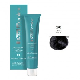 Vopsea Permanenta – Oyster Cosmetics Perlacolor Professional Hair Coloring Cream nuanta 1/0 Nero la cel mai bun pret