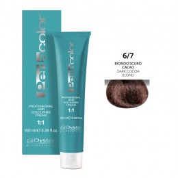 Vopsea Permanenta – Oyster Cosmetics Perlacolor Professional Hair Coloring Cream nuanta 6/7 Biondo Scuro Cacao la cel mai bun pret