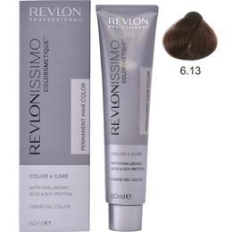 Vopsea Permanenta – Revlon Professional Revlonissimo Colorsmetique High Coverage Permanent Hair Color, nuanta 6.13 Dark Frosty Beige Blonde, 60 ml la cel mai bun pret