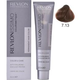 Vopsea Permanenta – Revlon Professional Revlonissimo Colorsmetique High Coverage Permanent Hair Color, nuanta 7.13 Frosty Beige Blonde, 60 ml la cel mai bun pret