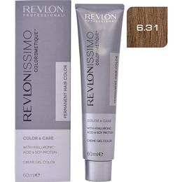 Vopsea Permanenta – Revlon Professional Revlonissimo Colorsmetique Permanent Hair Color, nuanta 6.31 Dark Beige Blonde, 60ml la cel mai bun pret