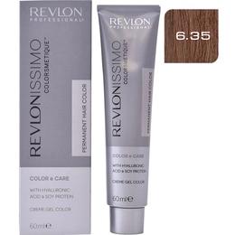 Vopsea Permanenta – Revlon Professional Revlonissimo Colorsmetique Permanent Hair Color, nuanta 6.35 Dark Amber Blonde, 60ml la cel mai bun pret