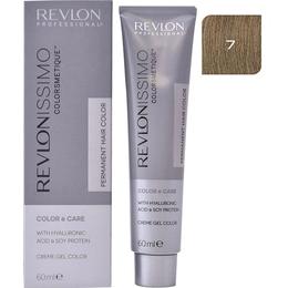 Vopsea Permanenta – Revlon Professional Revlonissimo Colorsmetique Permanent Hair Color, nuanta 7 Medium Blonde, 60ml la cel mai bun pret