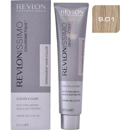 Vopsea Permanenta – Revlon Professional Revlonissimo Colorsmetique Permanent Hair Color, nuanta 9.01 Very Light Natural Ash Blonde, 60ml la cel mai bun pret