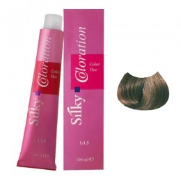 Vopsea Permanenta – Saten Deschis Intens – Silky Coloration Cream nuanta 5.0 Light Intense Brown la cel mai bun pret