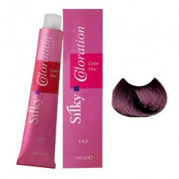 Vopsea Permanenta – Saten Violet Intens – Silky Coloration Cream nuanta 44.20 Intense Violet Brown la cel mai bun pret