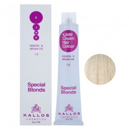 Vopsea Permanenta – Ultra Blond Perlat Special – Kallos KJMN Cream Hair Colour Special Blonds nuanta 12.8 Special Ultra Pearl Blond 100ml la cel mai bun pret