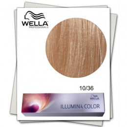 Vopsea Permanenta – Wella Professionals Illumina Color Nuanta 10/36 blond luminos deschis auriu violet la cel mai bun pret