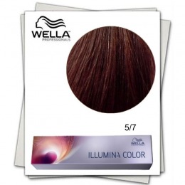 Vopsea Permanenta – Wella Professionals Illumina Color Nuanta 5/7 castaniu deschis maro la cel mai bun pret